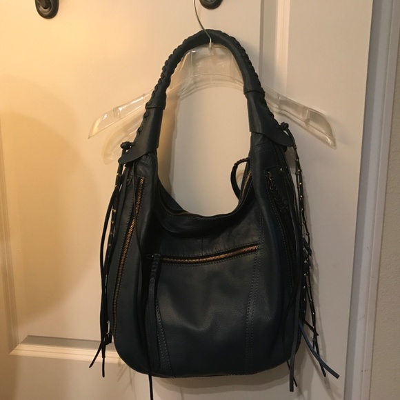 OrYANY Soft Nappa Leather Hobo - Michelle (Marine Blue) - Picture 2 of 9